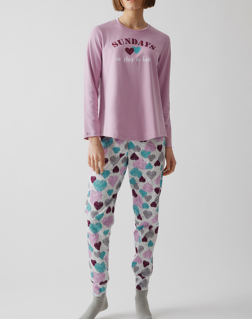 MINERVA ΠΥΖ.ΓΥΝ.INTERL.MULTI HEARTS 90-52645-139 LightPurple