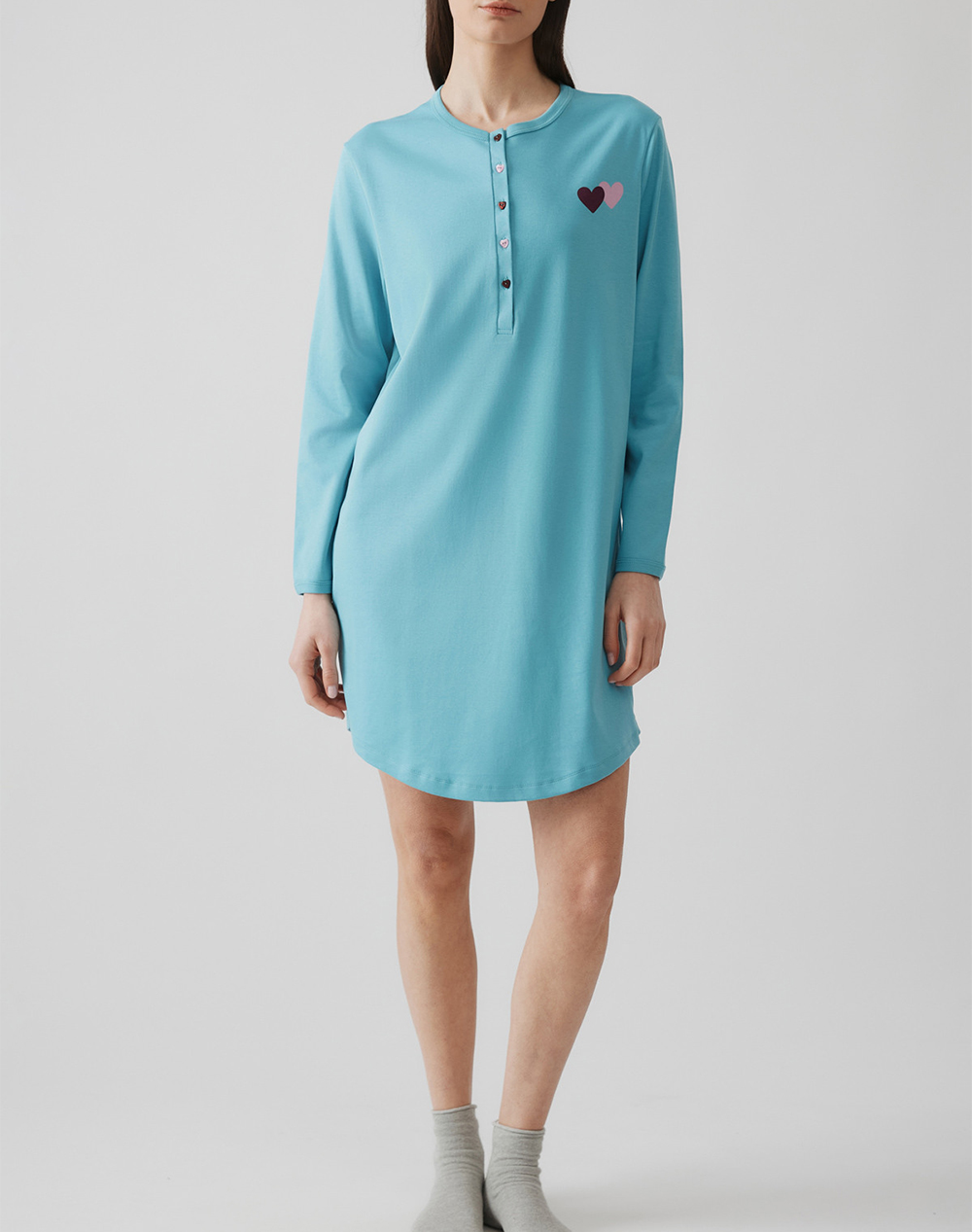 MINERVA ΝΥΧΤ.INTERL.ΠΑΤΛ.MATERNITY W26 90-52648-300 LightBlue