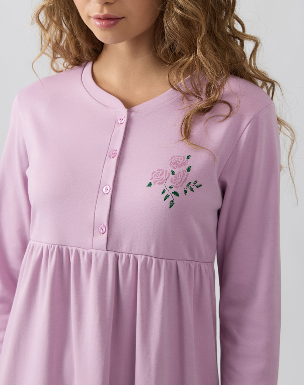 MINERVA ΝΥΧΤ.ΓΥΝ.INTERL.LONG ΠΑΤΛ.UNI 90-52654-139 LightPurple φωτογραφία