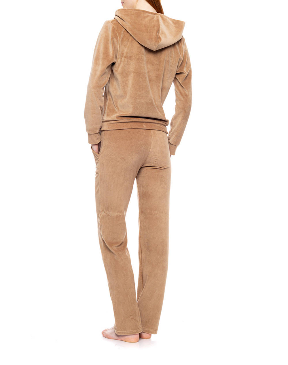 PINK LABEL TRUCKSUIT VELVET STRIPES W1855P-SAND SandyBrown φωτογραφία