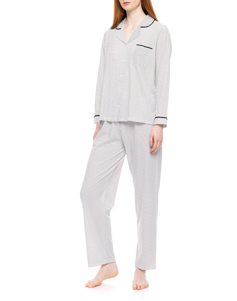 PINK LABEL PYJAMA CLOUD WHITE STRIPES W1798P-TYPE Mixed