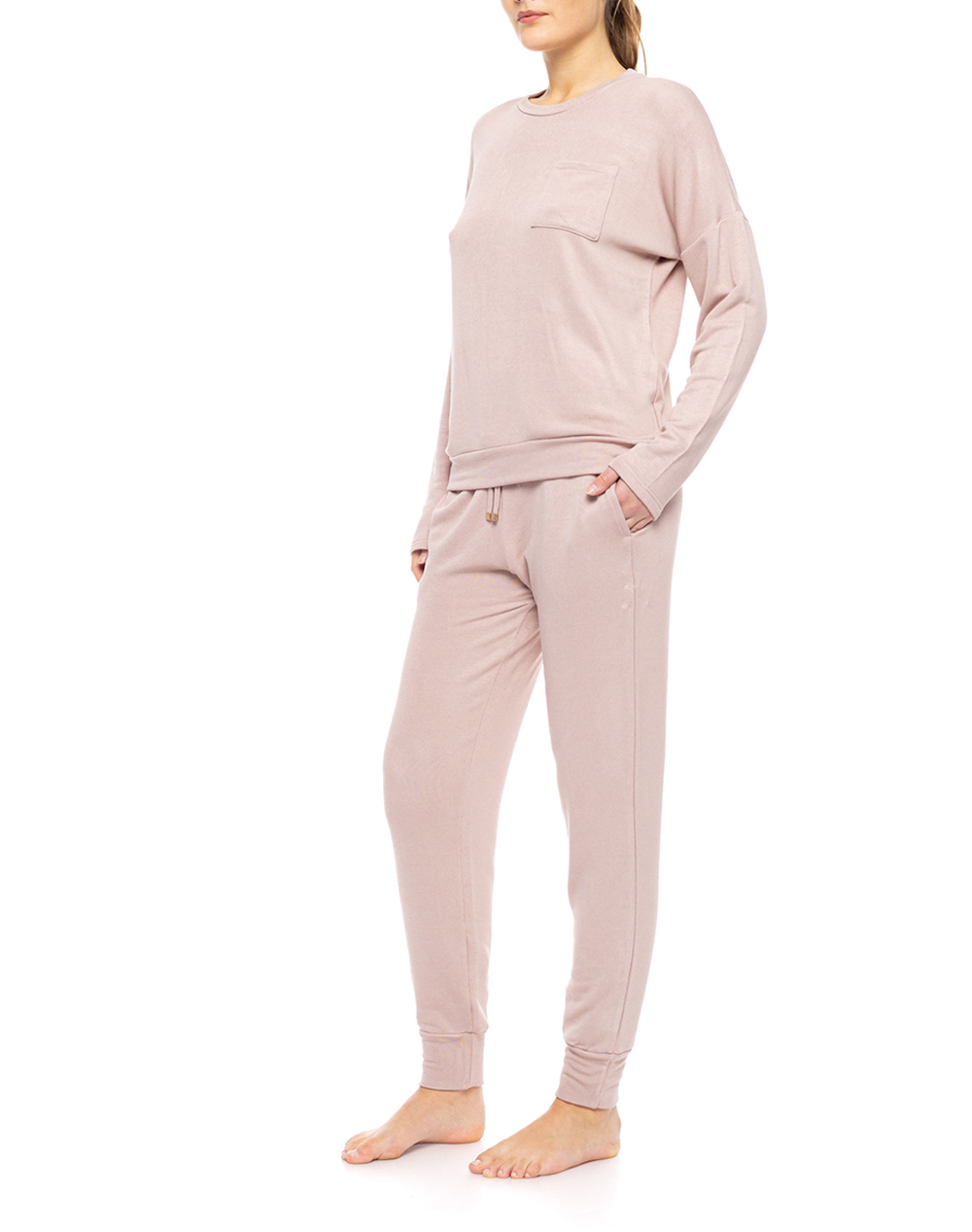 PINK LABEL PINK LABEL PYJAMA BAMBOO NIGHT SKY W1814-DUSTY PINK Pink