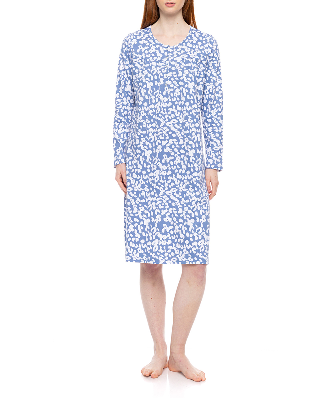 PINK LABEL NIGHTGOWN CLASSIC DREAM BLUE LEO W1732-TYPE Blue