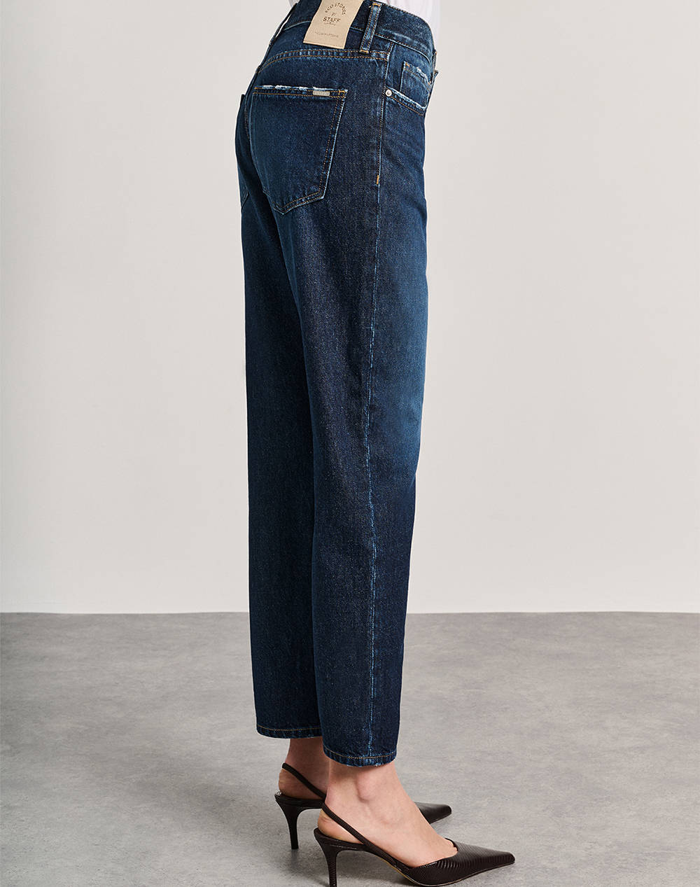 STAFF Ashley Regular Cropped Wmn Pant 5-936.007.B1.054-.00 DenimDarkBlue φωτογραφία
