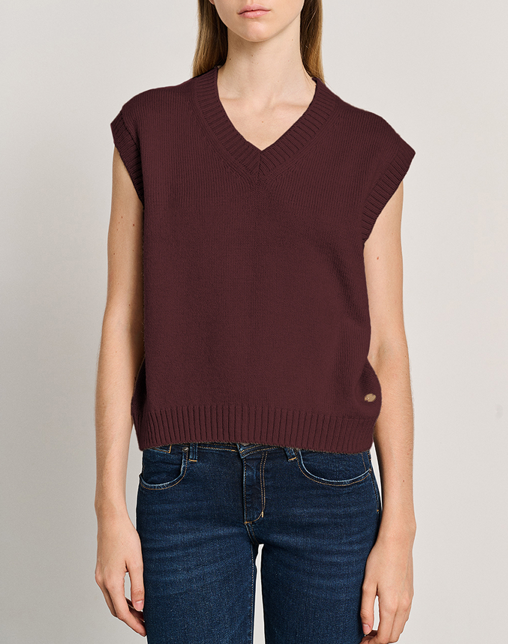 STAFF Yara Sleeveless Knit 82%Acry-10%Nyl-8%Elite 63-206.054-Ν0015 Bordeux