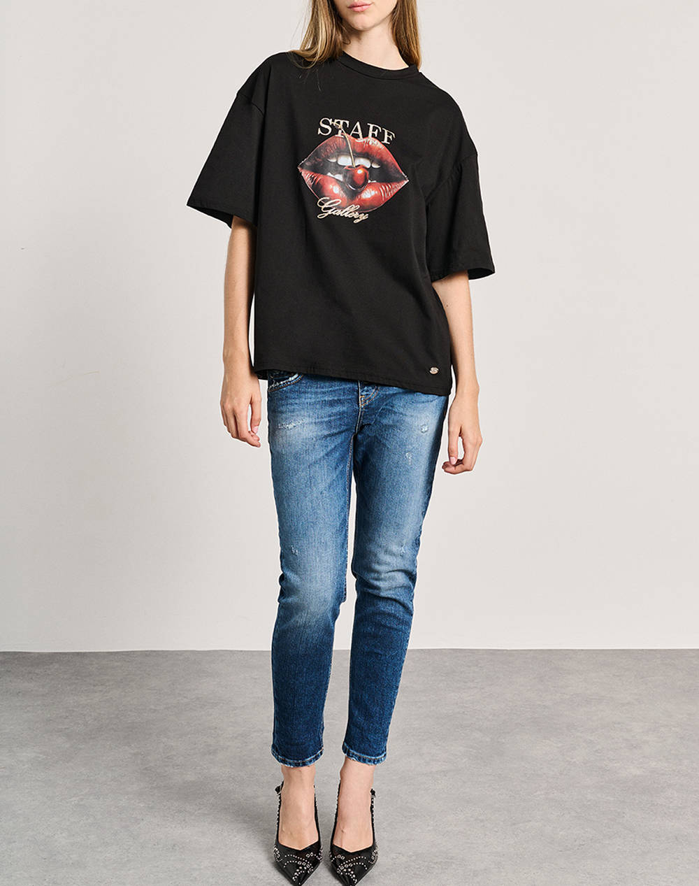 STAFF Sonia T-Shirt 63-006.054-Ν0090 Black φωτογραφία