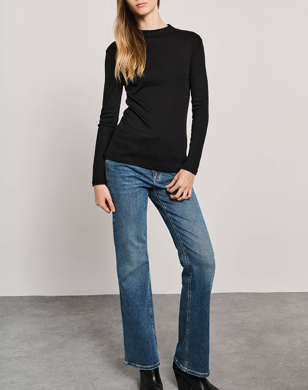 STAFF Betty Long Sleeve Top 63-301.054-Ν0090 Black φωτογραφία