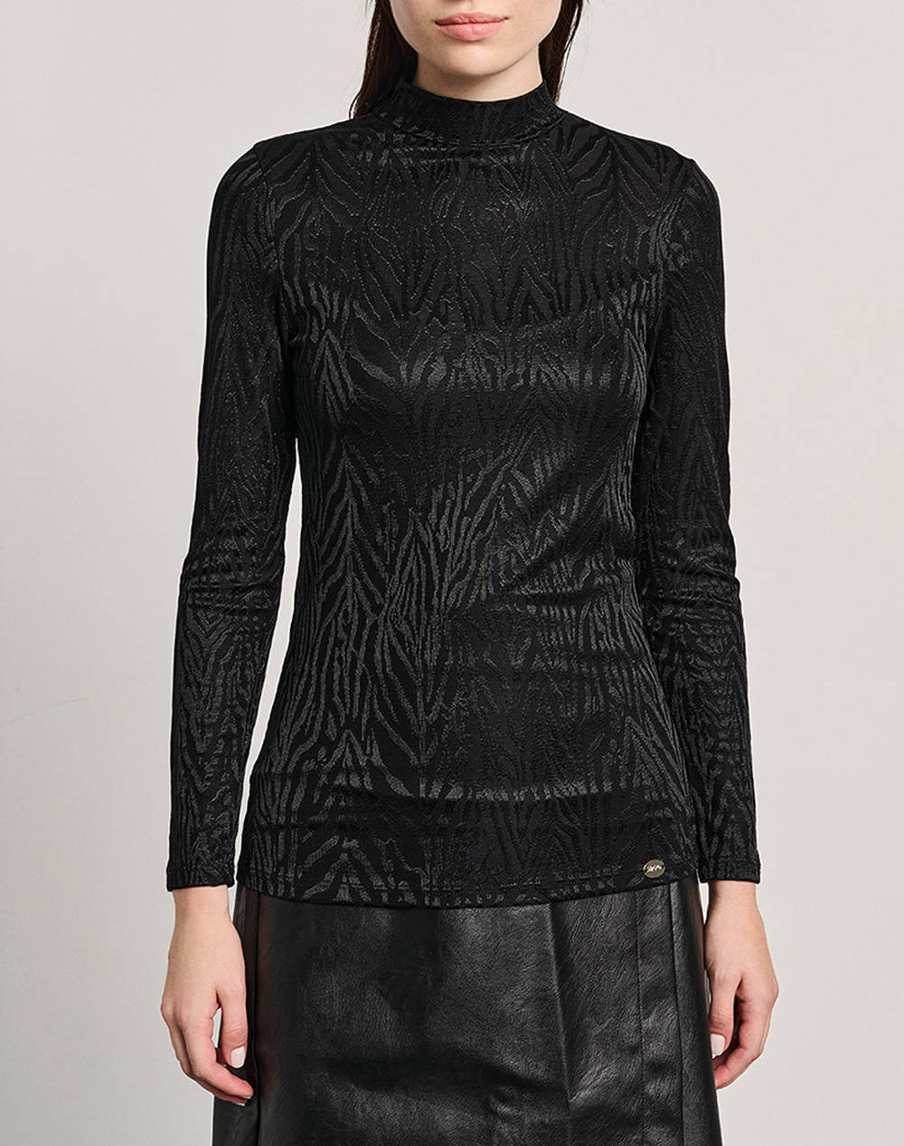 STAFF STAFF Samantha Long Sleeve Top 63-302.054-Ν0090 Black