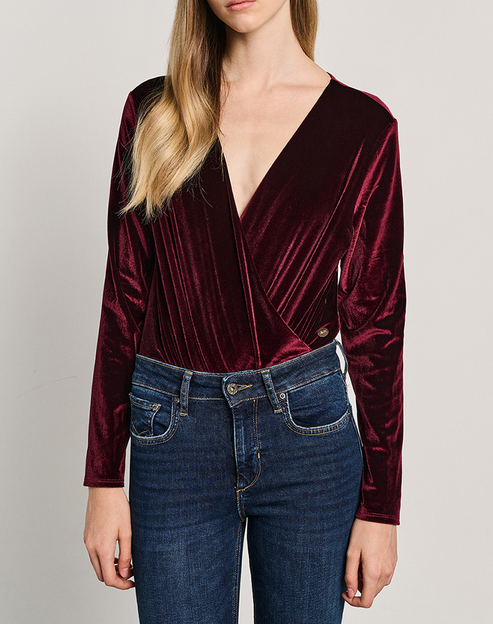 STAFF Nora Long Sleeve Top 63-309.054-Ν0015 Bordeux