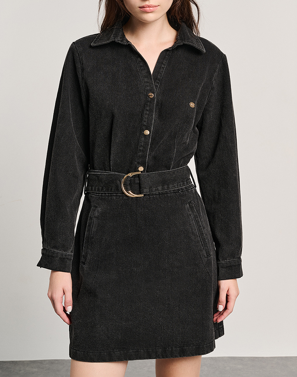 STAFF Beatrice 1 Short Denim Dress 67-002.054-Ν0000 DenimBlack