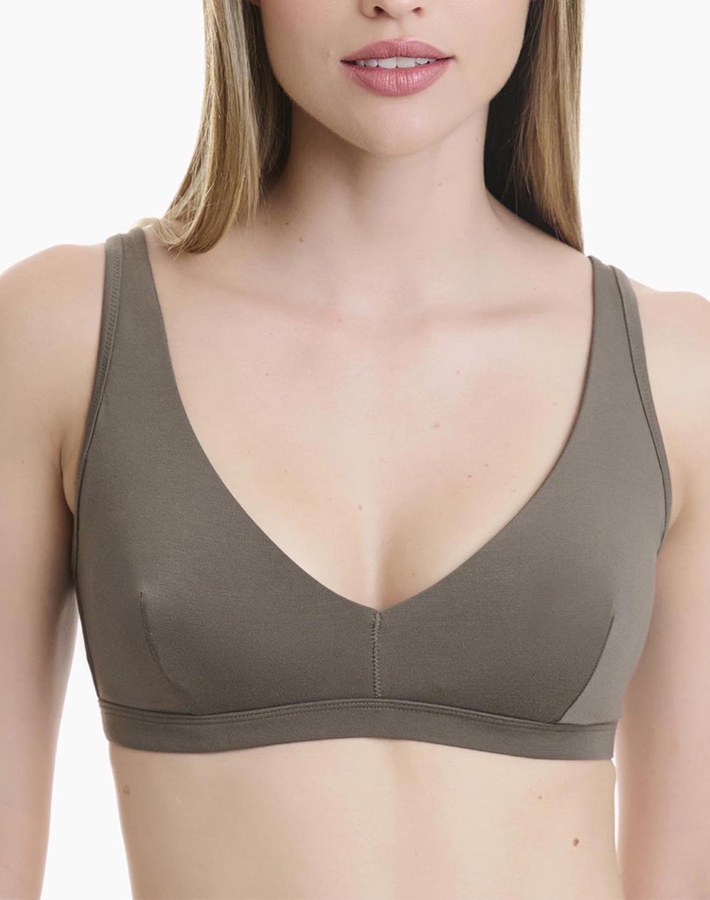 WALK ΓΥΝΑΙΚΕΙΟ ΤΡΙΓΩΝΙΚΟ BRALETTE BAMBOO W2213-85 Olive