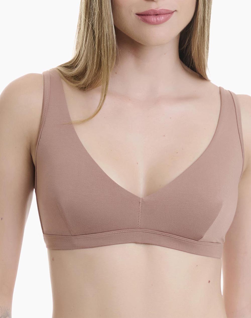 WALK ΓΥΝΑΙΚΕΙΟ ΤΡΙΓΩΝΙΚΟ BRALETTE BAMBOO W2213-18 Pink