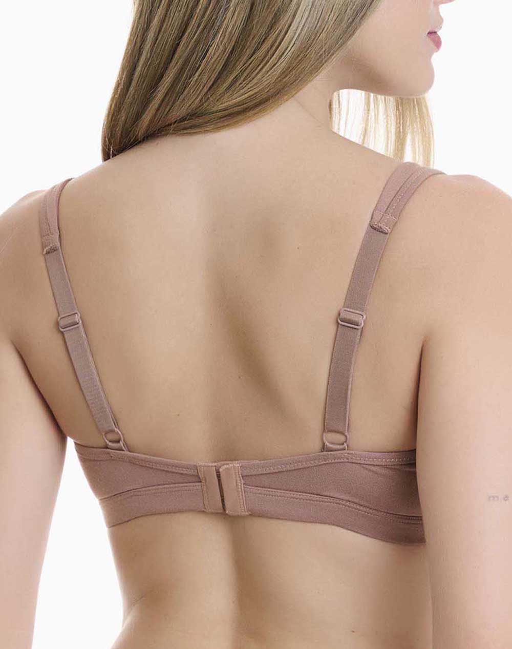 WALK ΓΥΝΑΙΚΕΙΟ ΤΡΙΓΩΝΙΚΟ BRALETTE BAMBOO W2213-18 Pink φωτογραφία