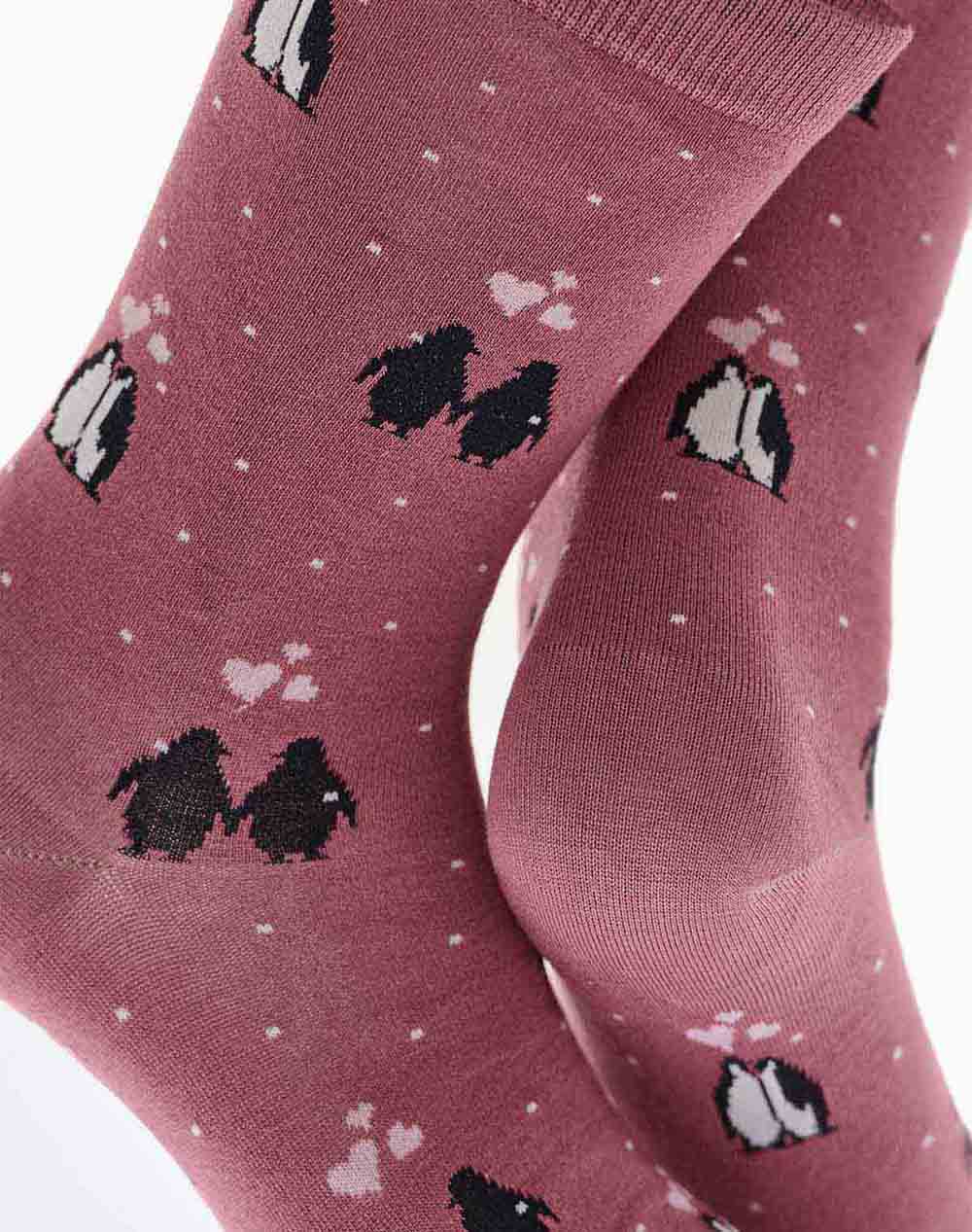 WALK ΓΥΝΑΙΚΕΙΕΣ ΚΑΛΤΣΕΣ BAMBOO ΜΕ ΣΧΕΔΙΟ W331-14-61 Pink φωτογραφία