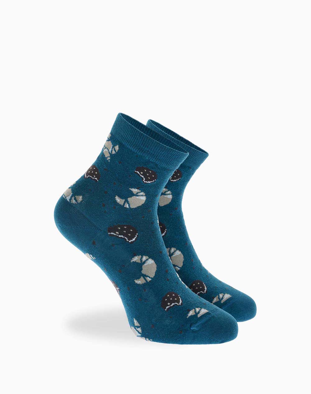 WALK ΓΥΝΑΙΚΕΙΕΣ ΗΜΙΚΟΝΤΕΣ ΚΑΛΤΣΕΣ BAMBOO ΜΕ ΣΧΕΔΙΟ W333-25-87 Petrol