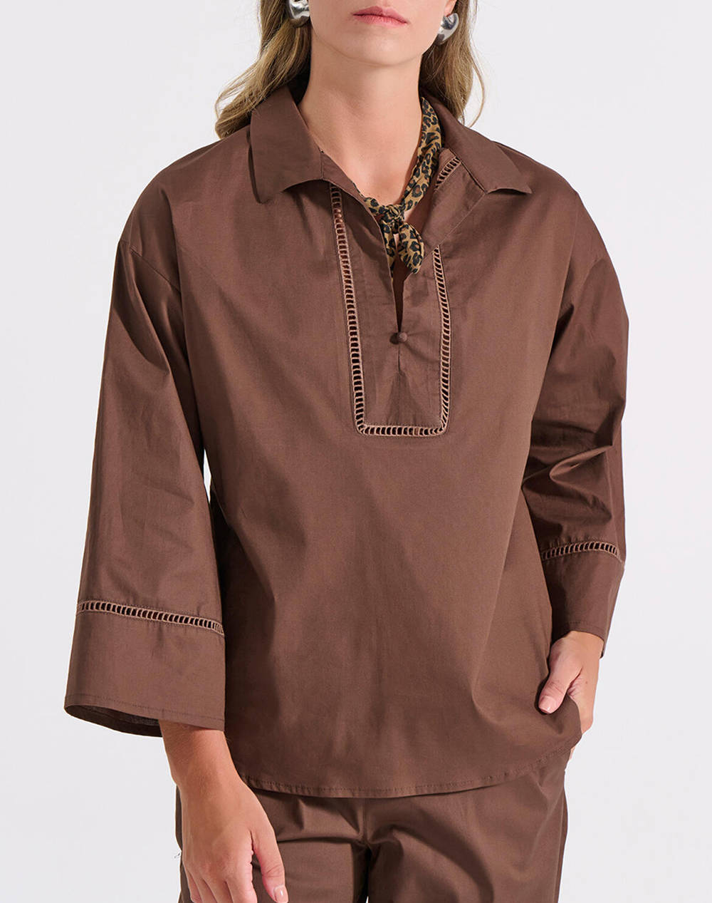 BILL COST BILL COST ΜΠΛΟΥΖΑ 10-180325-0-ΚΑΦΕ Brown