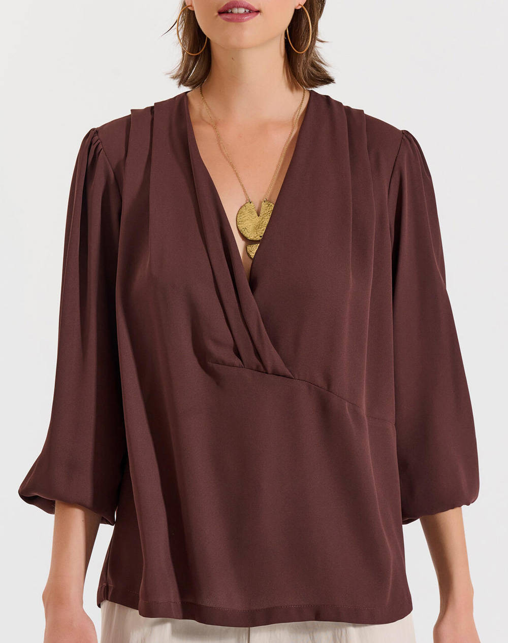 BILL COST BILL COST ΜΠΛΟΥΖΑ ΕΛΛΗΝΙΚΗΣ ΡΑΦΗΣ 10-031037-0-ΚΑΦΕ Brown
