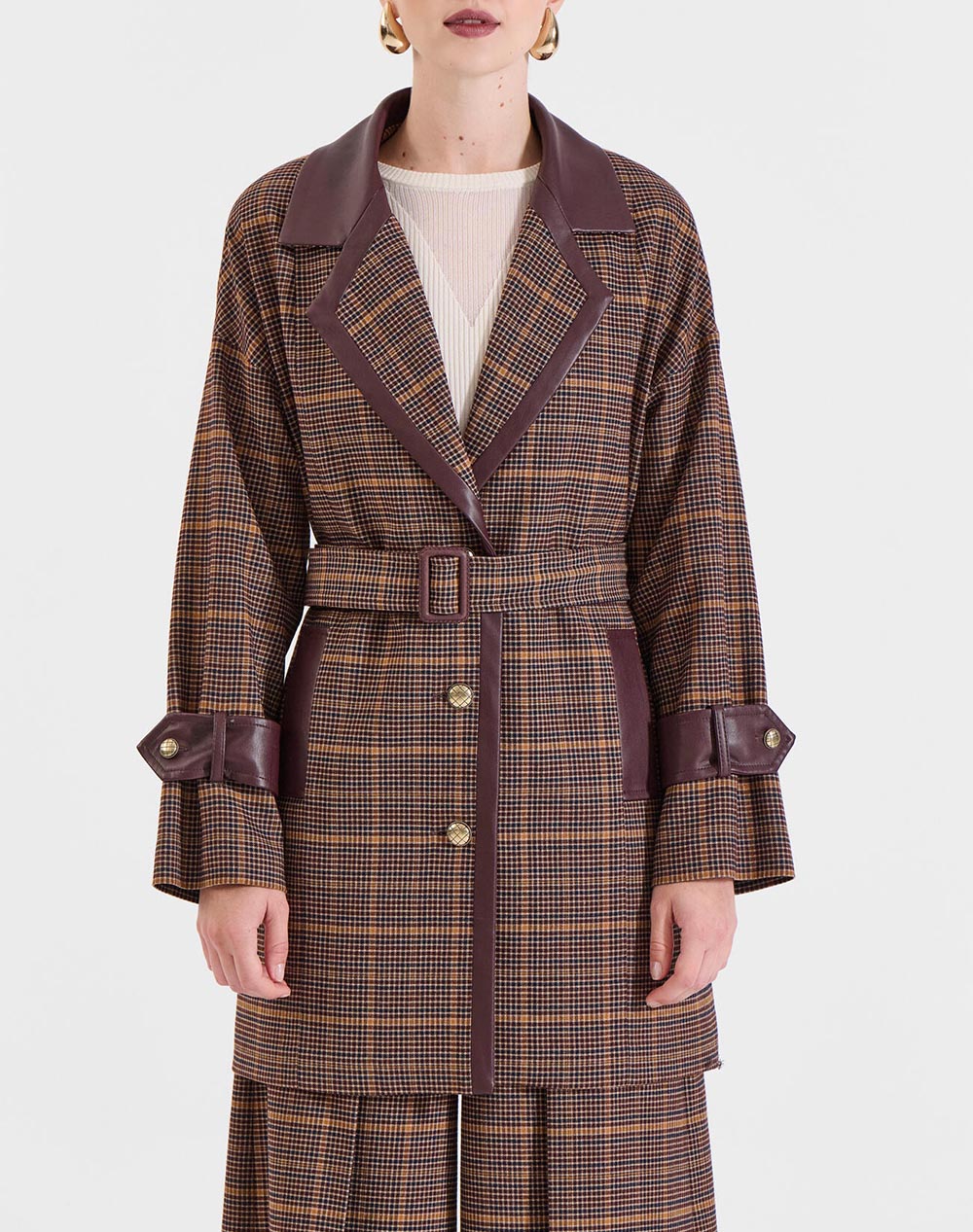 BILL COST BILL COST ΗΜΙΠΑΛΤΟ 10-330360-0-ΚΑΦΕ Brown