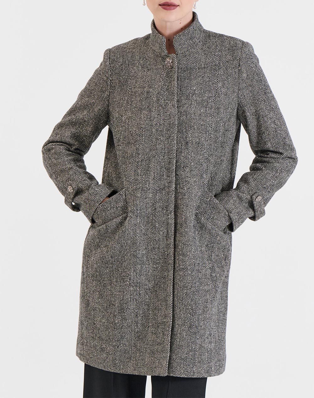 BILL COST BILL COST ΗΜΙΠΑΛΤΟ 10-330358-0-ΓΚΡΙ Gray