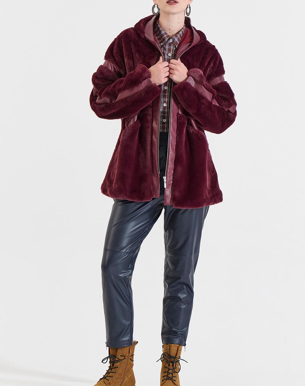 BILL COST ΖΑΚΕΤΑ 10-290051-0-ΜΠΟΡΝΤΩ Bordeux φωτογραφία