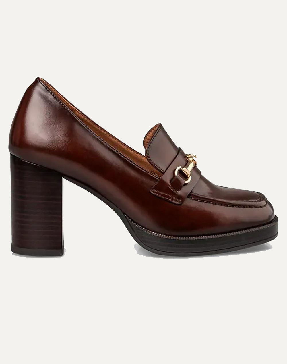 ENVIE ENVIE ΓΥΝΑΙΚΕΙΟ ΣΥΝΘ. PU LOAFER ΜΕ ΤΑΚΟΥΝΙ V63-22182-BROWN Brown