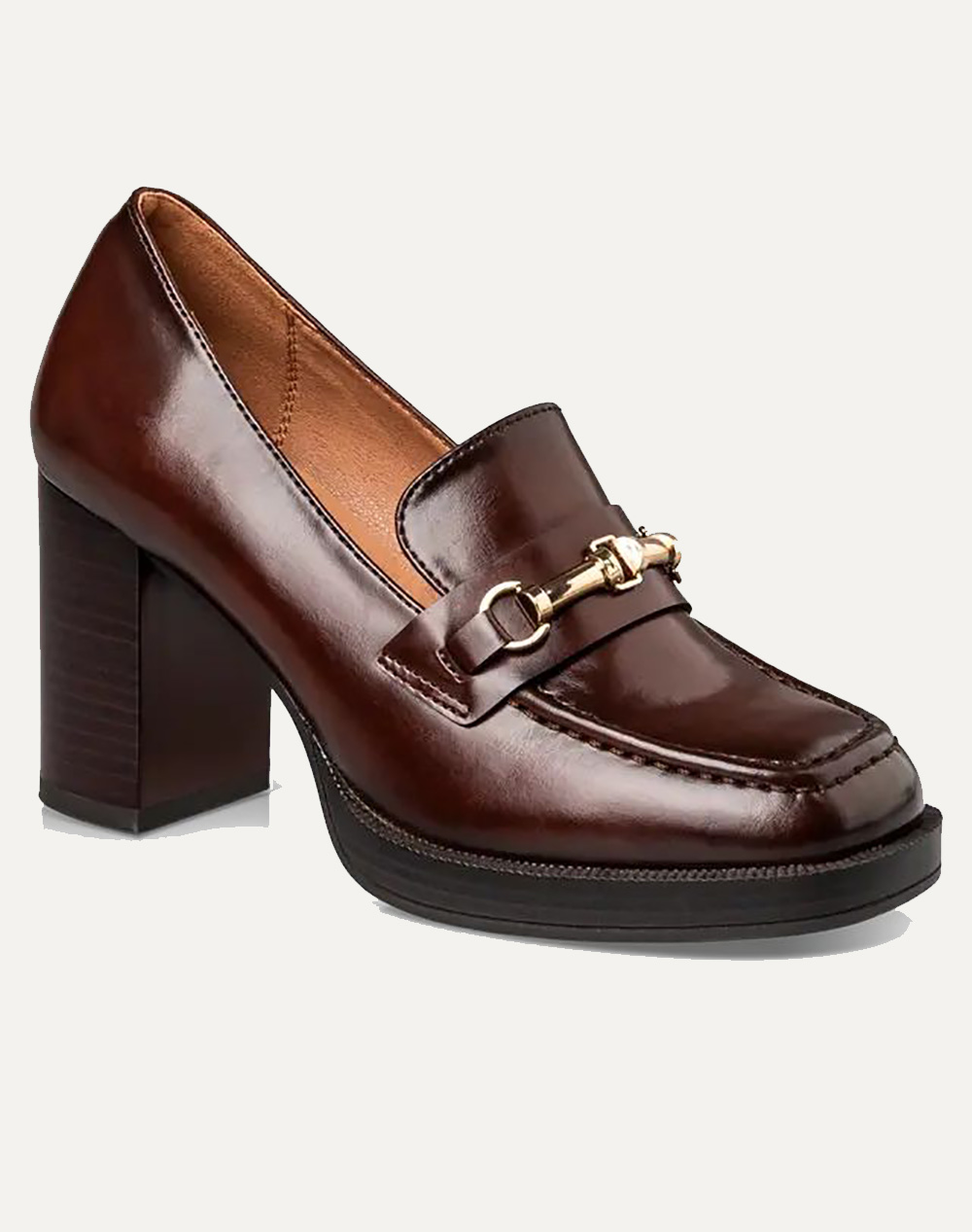 ENVIE ΓΥΝΑΙΚΕΙΟ ΣΥΝΘ. PU LOAFER ΜΕ ΤΑΚΟΥΝΙ V63-22182-BROWN Brown φωτογραφία