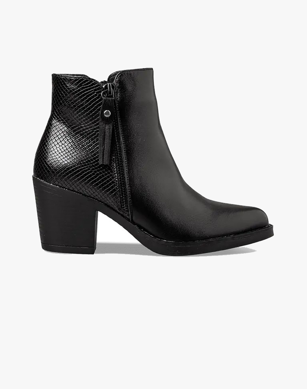 ENVIE ΓΥΝΑΙΚΕΙΟ ΣΥΝΘ. PU ΜΠΟΤΑΚΙ ΜΕ ΤΑΚΟΥΝΙ V63-22219-BLACK Black