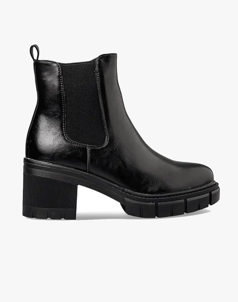 ENVIE ΓΥΝΑΙΚΕΙΟ ΣΥΝΘ. PU ΜΠΟΤΑΚΙ ΜΕ ΤΑΚΟΥΝΙ V63-22206-BLACK Black