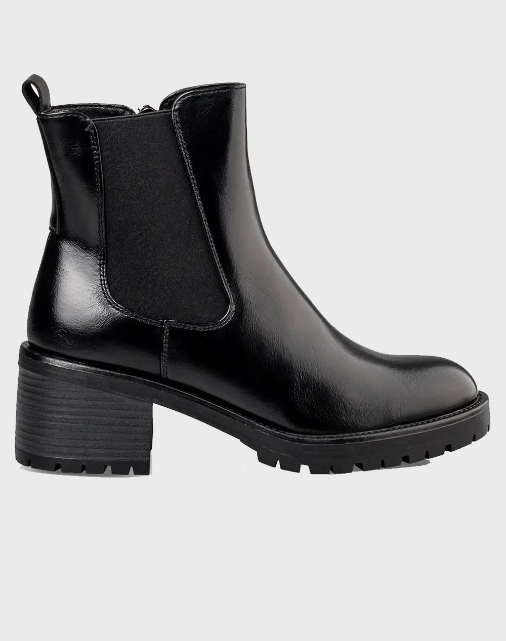 ENVIE ΓΥΝΑΙΚΕΙΟ ΣΥΝΘ. PU ΜΠΟΤΑΚΙ ΜΕ ΤΑΚΟΥΝΙ V63-22205-BLACK Black