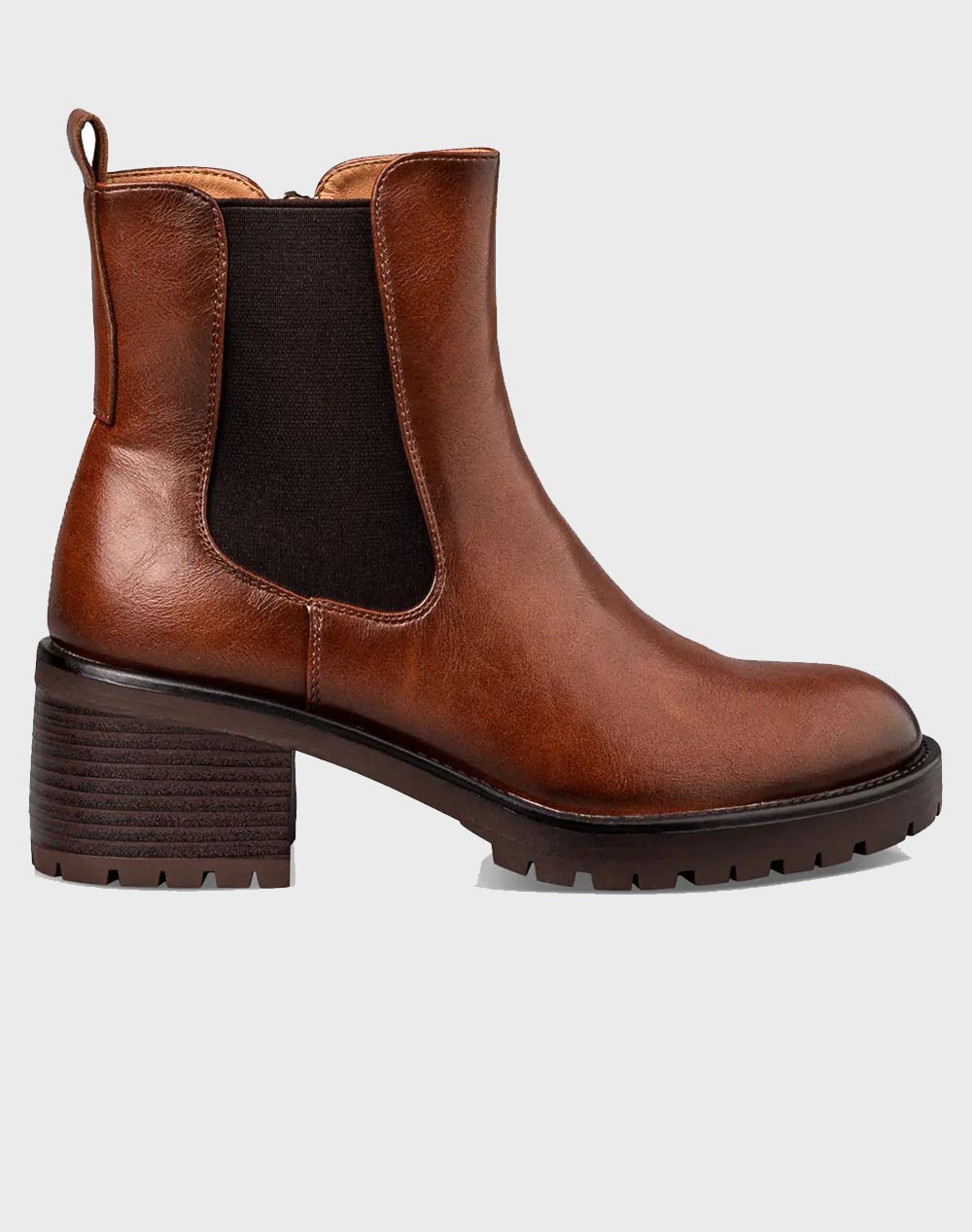 ENVIE ΓΥΝΑΙΚΕΙΟ ΣΥΝΘ. PU ΜΠΟΤΑΚΙ ΜΕ ΤΑΚΟΥΝΙ V63-22205-BROWN Brown