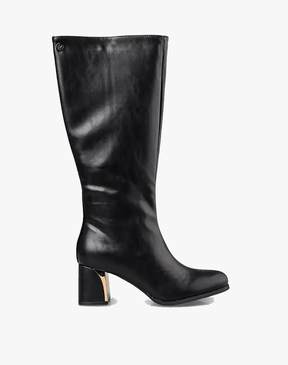 ENVIE ΓΥΝΑΙΚΕΙΑ PU ΣΥΝΘ. ΜΠΟΤΑ ΜΕ ΜΕΤΑΛΛΙΚΗ ΛΕΠΤΟΜΕΡΕΙΑ ΣΤΟ ΤΑΚΟΥΝΙ E58-22285-BLACK Black