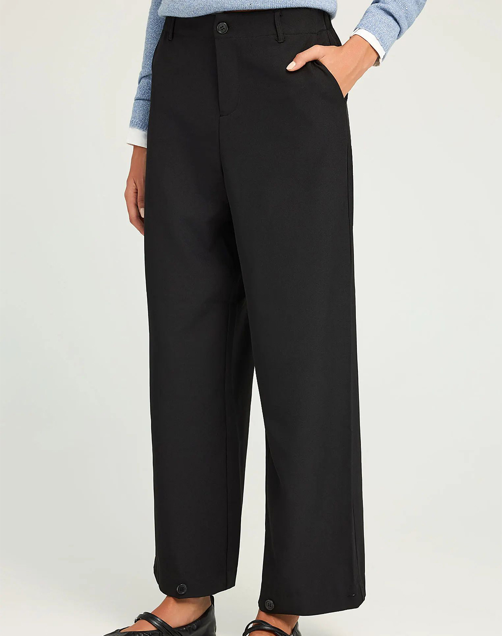 FUNKY BUDDHA Γυναικείο Παντελόνι Tailored FBL012-123-02-BLACK Black