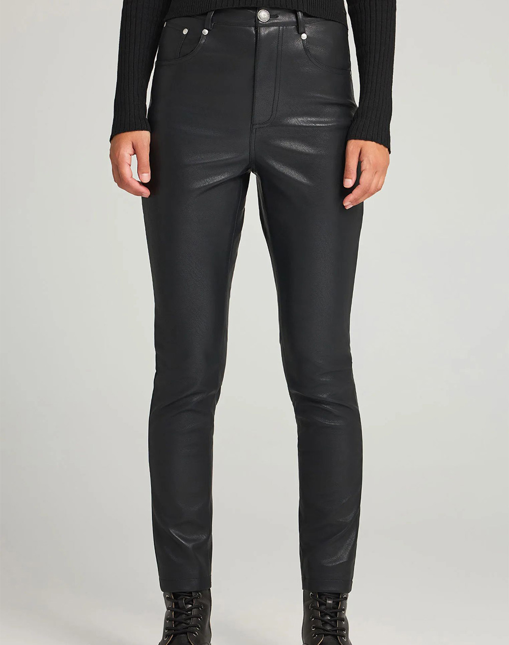 FUNKY BUDDHA Γυναικείο Παντελόνι Casual FBL012-128-02-BLACK Black