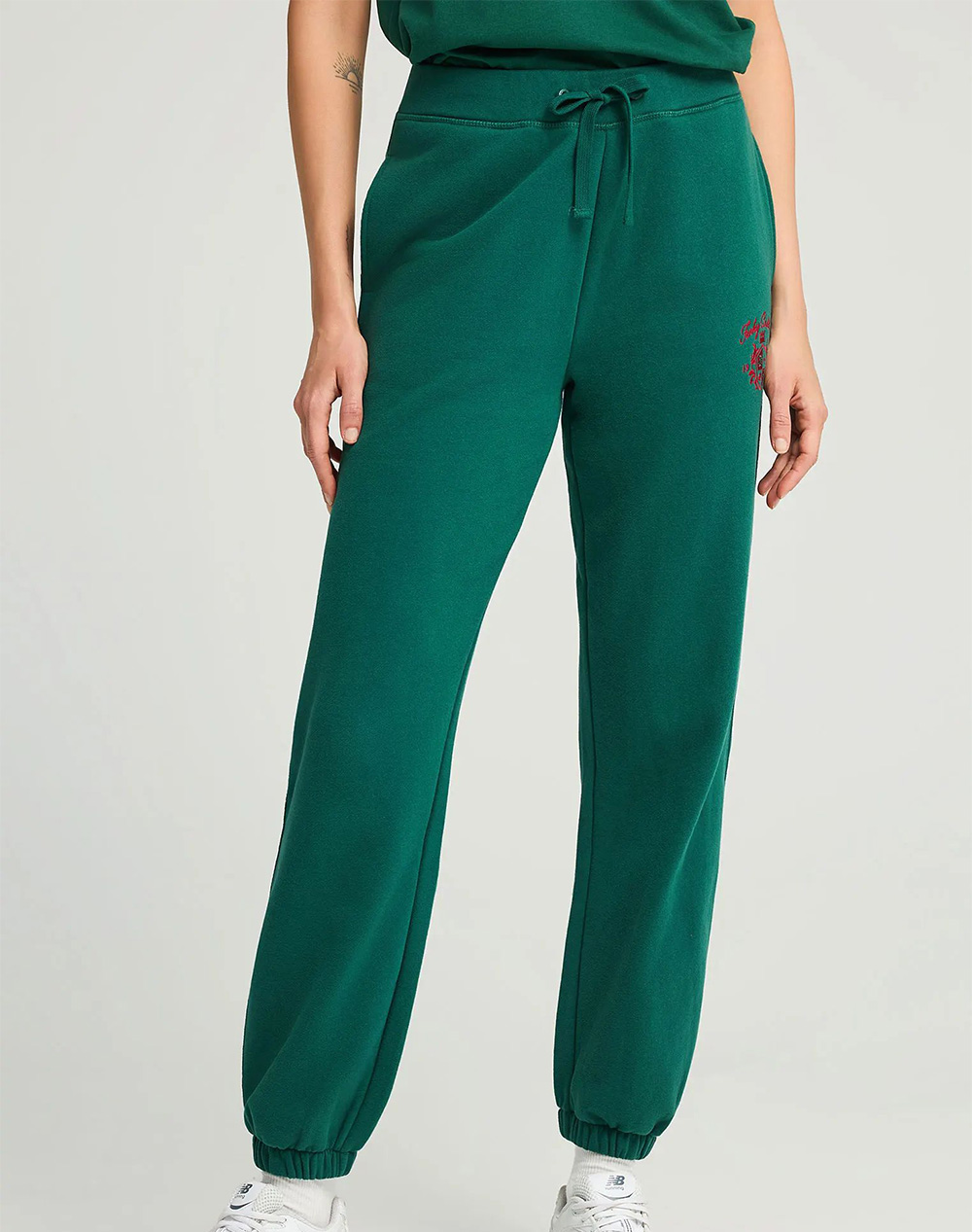 FUNKY BUDDHA FUNKY BUDDHA Γυναικείο Αθλητικό Παντελόνι FBL012-111-02-DEEP EMERALD Green