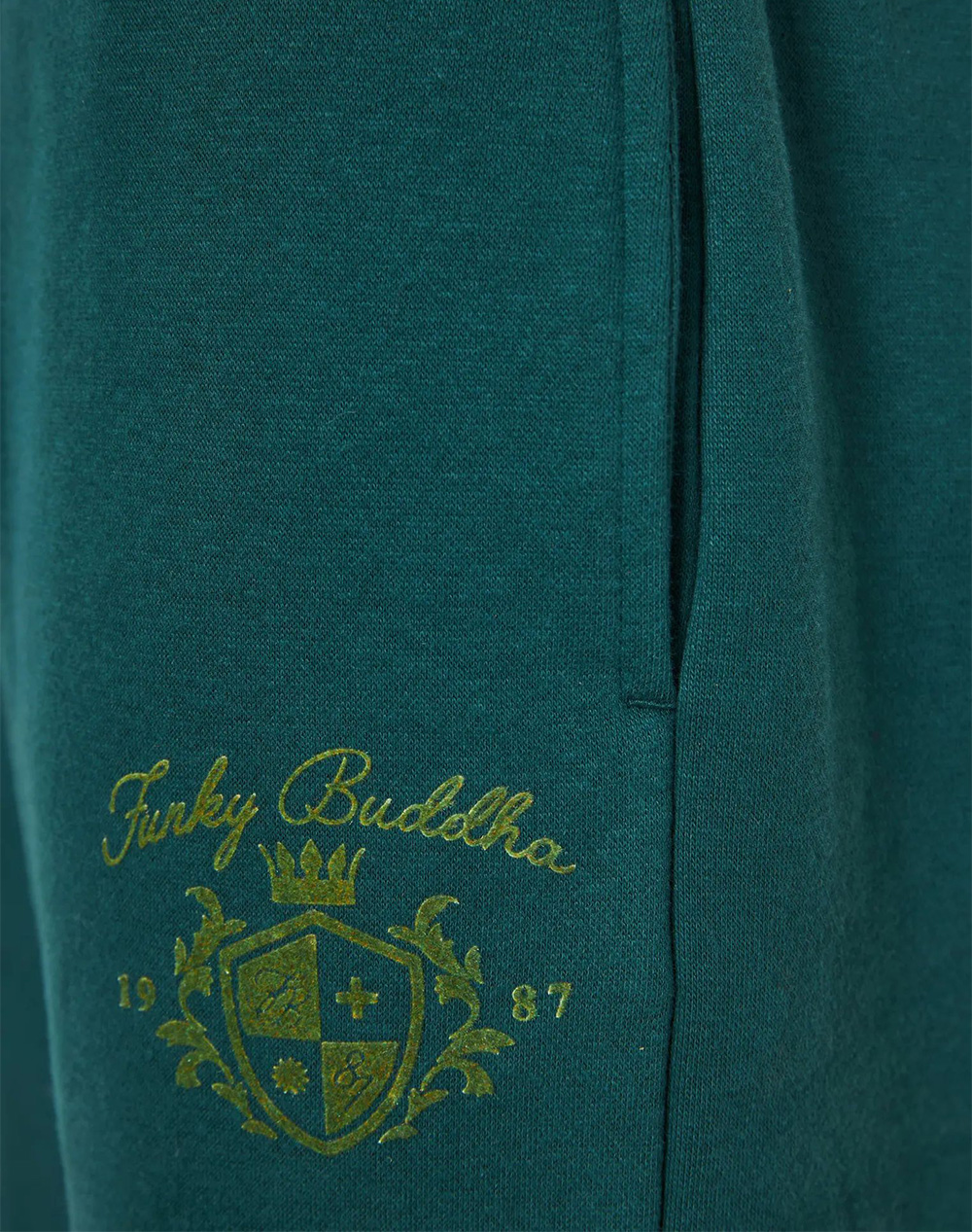 FUNKY BUDDHA Γυναικείο Αθλητικό Παντελόνι FBL012-111-02-DEEP EMERALD Green φωτογραφία