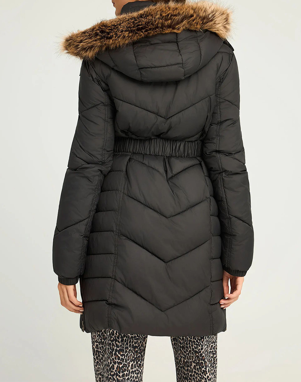 FUNKY BUDDHA Γυναικείο Φουσκωτό Τζάκετ FBL012-101-01-BLACK Black φωτογραφία