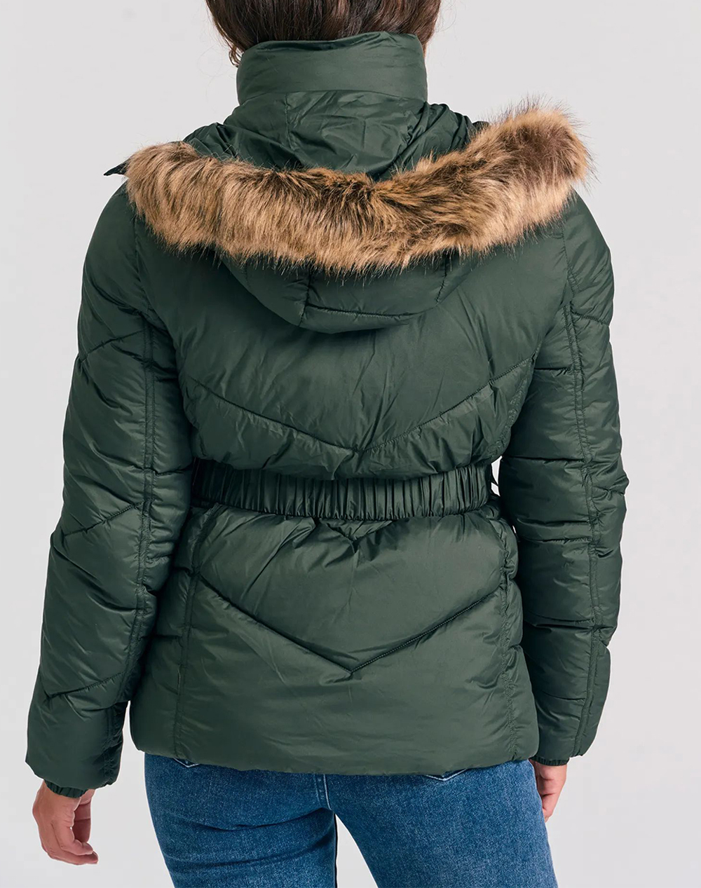 FUNKY BUDDHA Γυναικείο Φουσκωτό Τζάκετ FBL012-100-01-FOREST GREEN ArmyGreen φωτογραφία