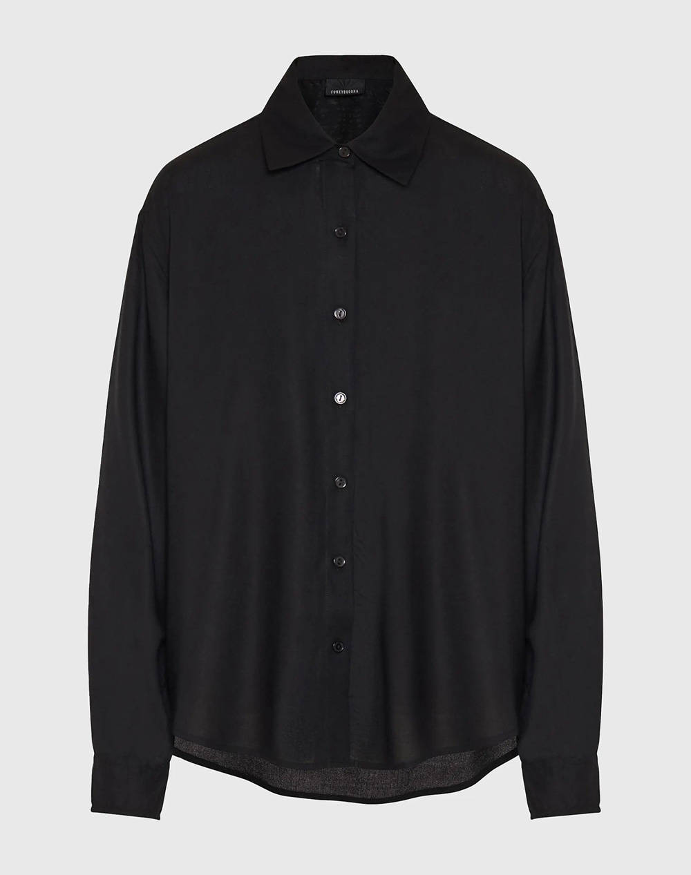FUNKY BUDDHA Γυναικείο Πουκάμισο Basic FBL012-100-05-BLACK Black
