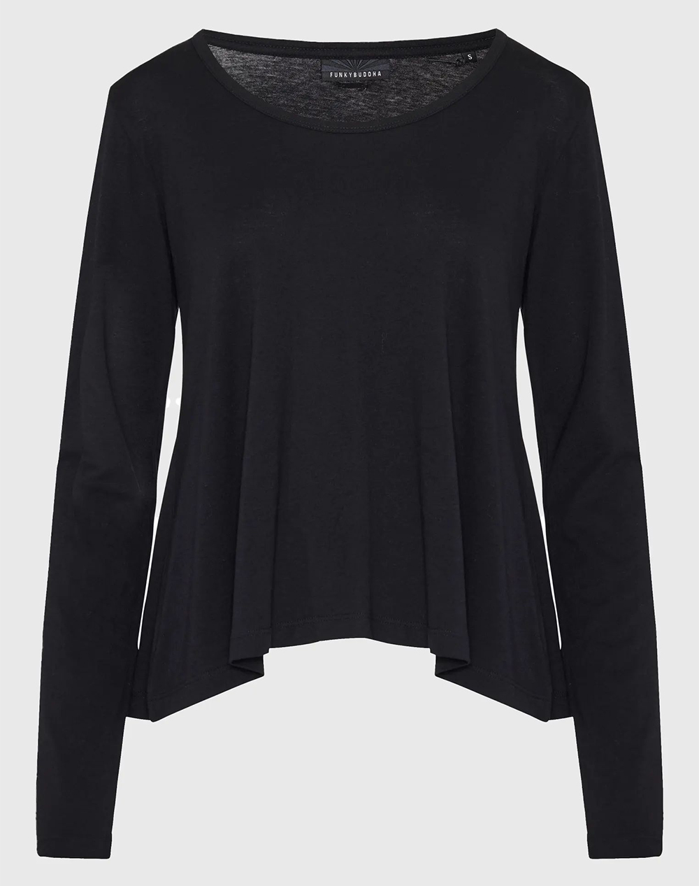 FUNKY BUDDHA Γυναικεία Μπλούζα Με Μακρύ Μανίκι FBL012-100-07-BLACK Black