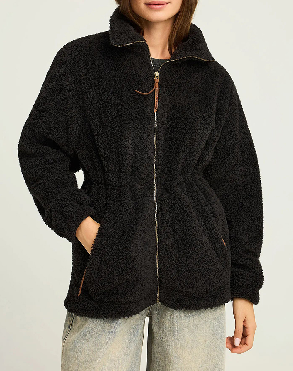 FUNKY BUDDHA FUNKY BUDDHA Γυναικεία Ζακέτα Φούτερ FBL012-122-06-BLACK Black