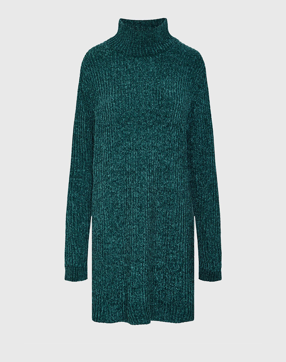 FUNKY BUDDHA Γυναικείο Πλεκτό Φόρεμα FBL012-100-13-Dark Sea Petrol