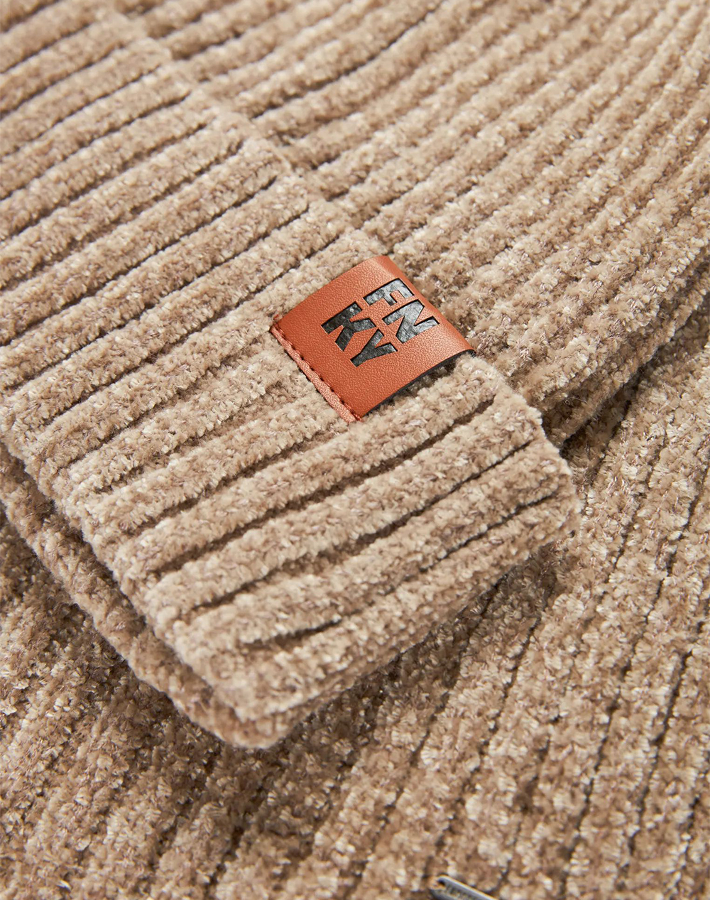 FUNKY BUDDHA Γυναικείο Σετ Κασκόλ Γαντια Σκούφος FBL012-106-10-Cloud Cream SandyBrown φωτογραφία