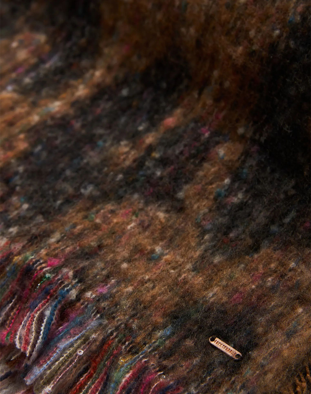 FUNKY BUDDHA Γυναικείο Κασκόλ FBL012-100-10-CHESTNUT DarkBrown φωτογραφία