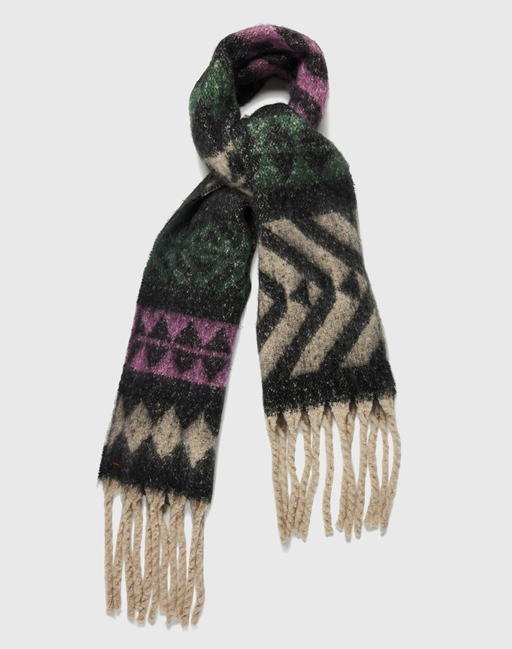 FUNKY BUDDHA Γυναικείο Κασκόλ FBL012-122-10-ESPRESSO Multi