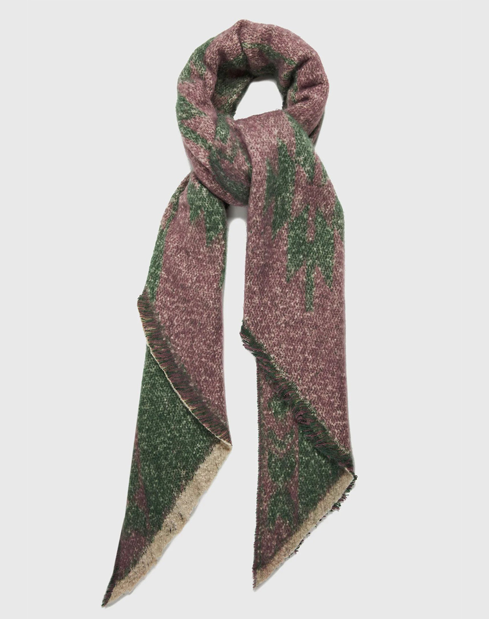 FUNKY BUDDHA Γυναικείο Κασκόλ FBL012-166-10-ORCHID MIST Green