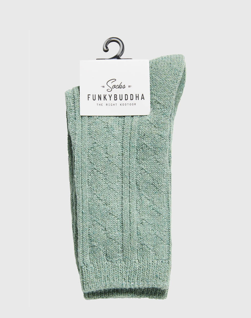 FUNKY BUDDHA Γυναικείες Κάλτσες FBL012-187-10-SAGE GREEN LightGreen φωτογραφία