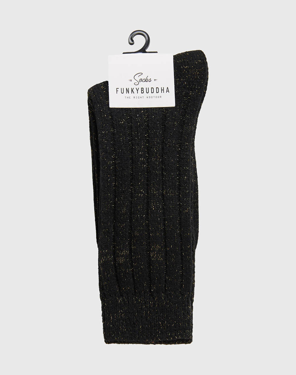 FUNKY BUDDHA Γυναικείες Κάλτσες FBL012-184-10-BLACK Black φωτογραφία