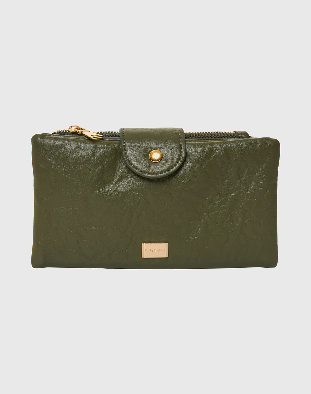 FUNKY BUDDHA Γυναικείο Πορτοφόλι FBL012-433-10-KHAKI Khaki