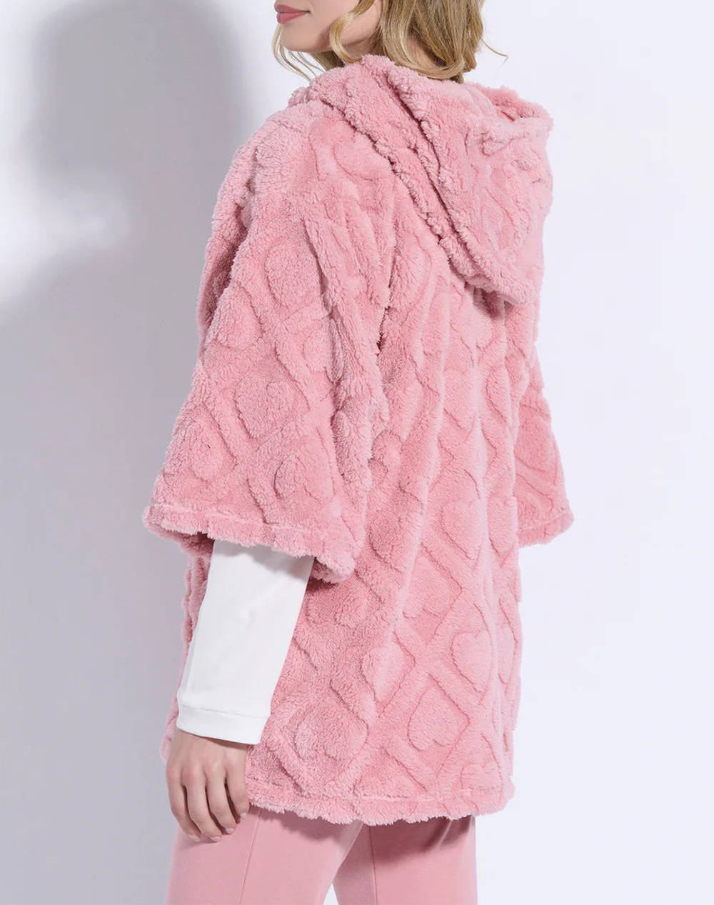 JEANNETTE ΣΑΚΑΚΙ ΦΕΡΜΟΥΑΡ ΦΛΙΣ ΚΑΡΔΙΕΣ J8171-ΡΟΖ Pink φωτογραφία
