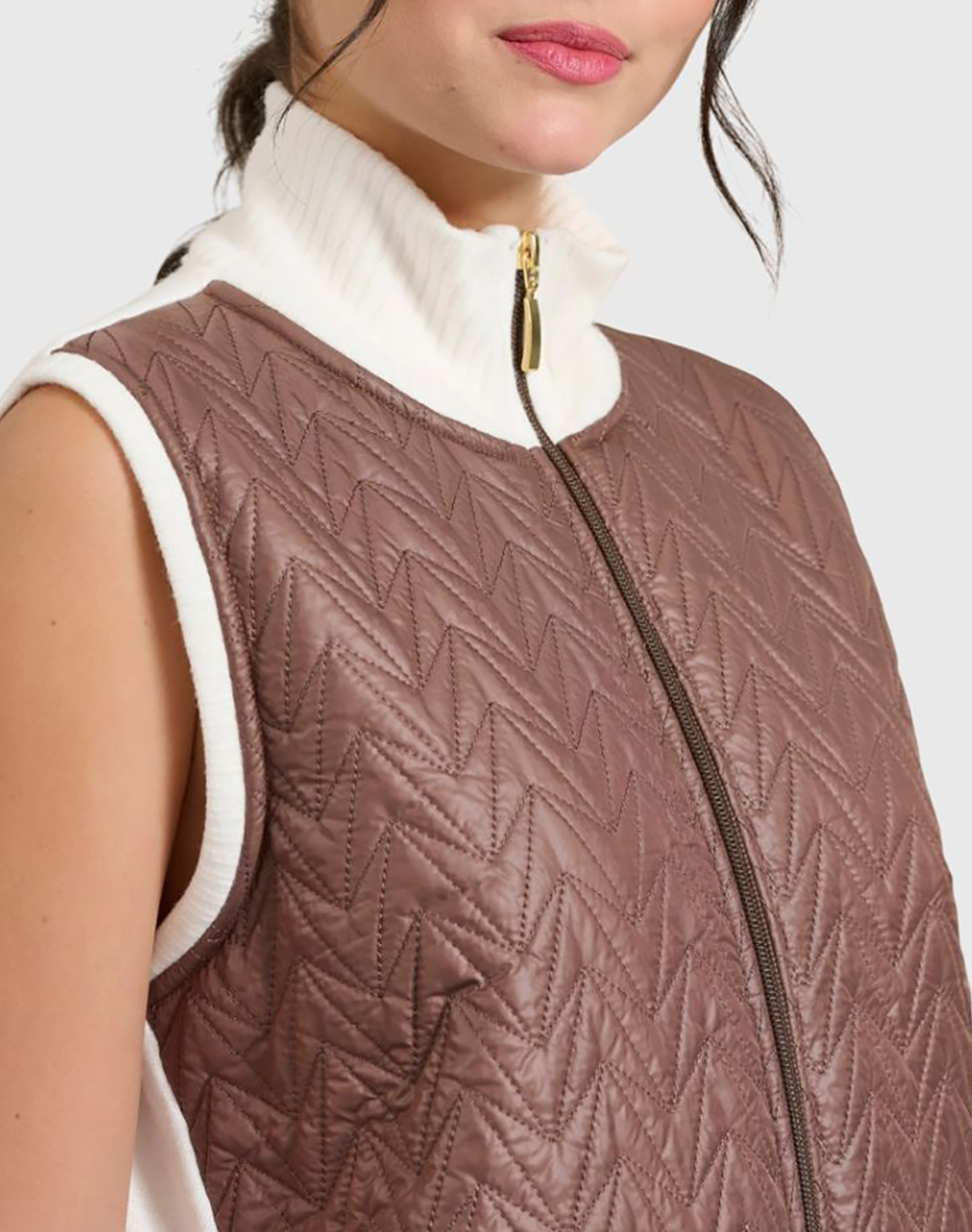 JEANNETTE ΤΖΑΚΕΤ ΚΑΠΙΤΟΝΕ ΠΛΕΚΤΟ 7987-ΜΠΕΖ Biege φωτογραφία